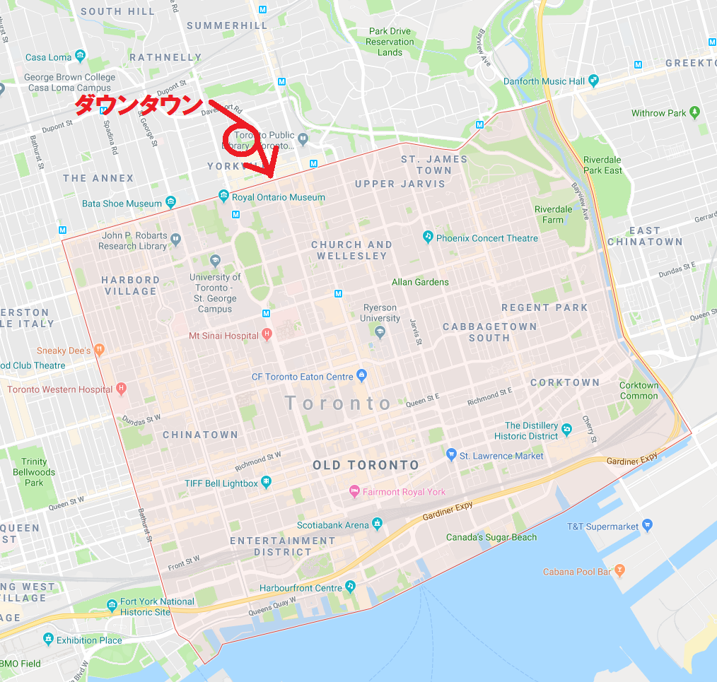 カナダ留学　トロントダウンタウン
